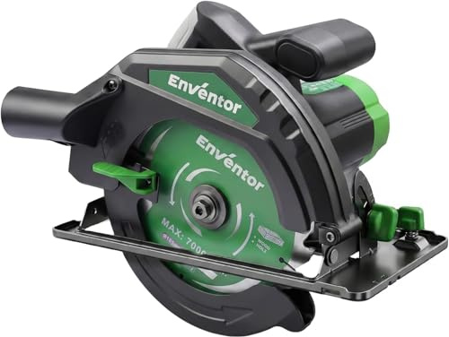 Enventor Circular saws with Pure Copper Motor, 1300W 5000RPM 185mm