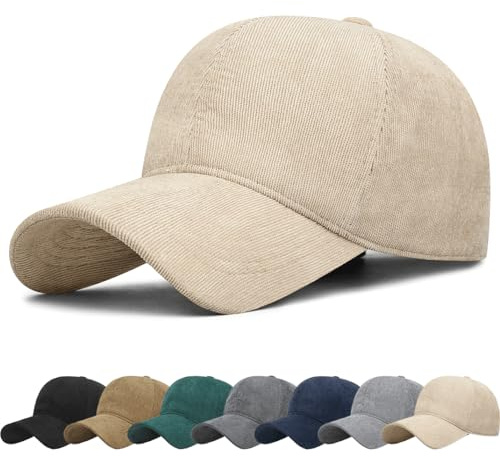 Berretto da baseball unisex in velluto a coste regolabile Cappellino Uomo Donne con Visiera Leggero Morbido Cappello Baseball Donne Traspirante Anti-UV polo sport casual tinta unita autunno inverno