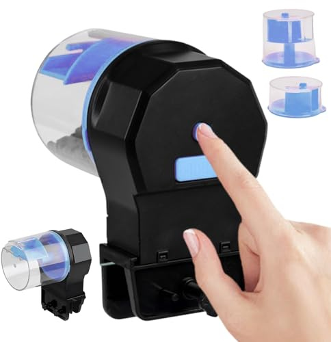 Distributeur Automatique de Nourriture pour Aquarium - Alimentateur à Piles | Nourrisseur Automatique - pour Aquarium Étang Vacances Maison École Animalerie Poissons Betta Tortues