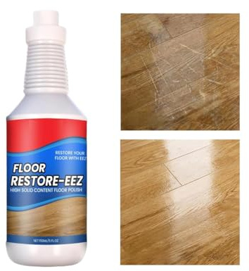 Floor Restore Eez,Floor Restore Solution,Flooring Renewal Agent,Ultimate Floors Restorer & Polisher,Engineered Wood Floor Restorer,Wood Floors Polishing Solution,For Shine Wood, Laminate,Vinyl (1 Pcs)