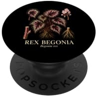 Rex Begonia Begonia Rex Colorful Houseplant Plant Study PopSockets Adhesive PopGrip