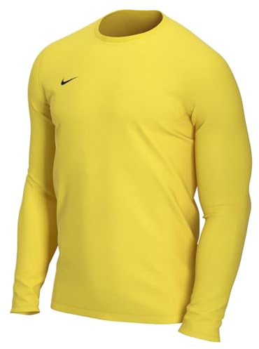 Nike M Nk Dry Park VII JSY LS, T-Shirt A Manica Lunga Uomo, Tour Yellow/Black, M