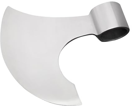 Mythrojan Viking Axe Head Medieval Axe Head with Highly Polished Carbon Steel Axe Head for Historical Reenactments, Renaissance Costumes, Larp, SCA - 7.5 Inch, Silver