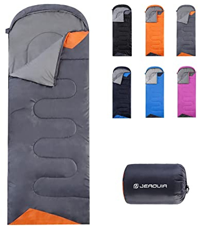 Sleeping Bags for Adults Backpacking - Ultralight Lightweight & Waterproof Sleeping Bags for Womens Mens Youth for Warm Camping Hiking Outdoor Travel Hunting(Gray)