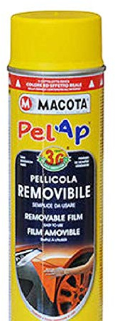 AS ADESIVI SICUREZZA MACOTA PELAP vernice rimovibile Spray 500ml Wrapping Tuning Cerchi Car (Trasparente lucido)