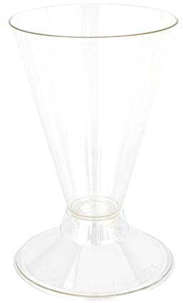 Lot de 20 coupelles Mamy transparentes de 400 ml, base + coupelle idéale pour servir des glaces, du yaourt, des mousses, des crèmes et des semi-froids.