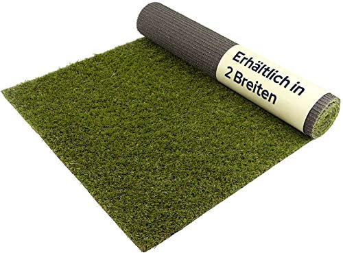 Primaflor Kunstrasen - KORSIKA, 4,00m x 1,00m, 30 mm Hoch, Viele Größen, UV-Stabil, Wasserdurchlässiger, Rasenteppich, Outdoor Bodenbelag, Kunstgras für Garten, Terrasse und Balkon