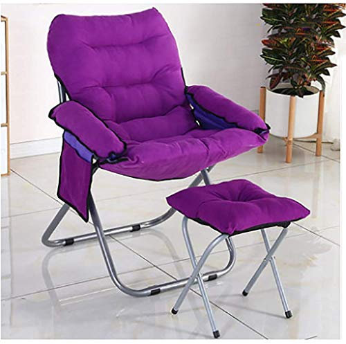 ANIFM Schaukelstuhl, Strandstuhl, Stahlgestell, Gartenstuhl - Klappstuhl mit Fußstütze, Loungesessel (Farbe: A2) kleine Überraschung Comfortable Anniversary