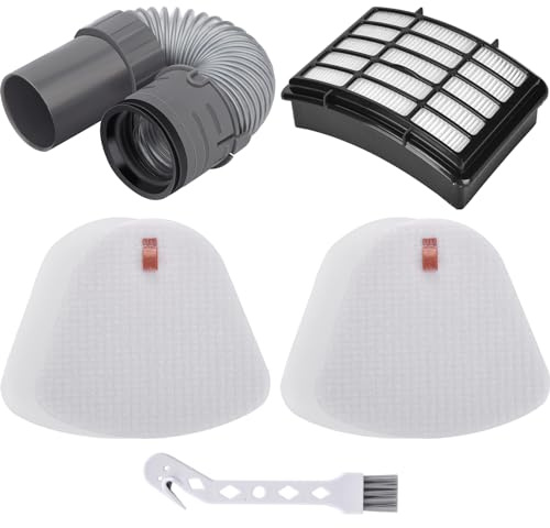 Anewise Vacuum Hose Filter Replacement Part for Shark Navigator Lift-Away Deluxe Vacuum NV352 NV350 NV351 NV380 UV440, 1 Nozzle Hose + 2 Pre-Felt + 1 Hepa Filter, Parts #193FFJ & XHF350 & XFF350