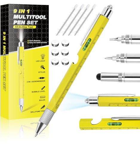 APHEKUL Einzigartiger Multifunktionsstift für Männer, Sockenfüller für Männer, coole Werkzeuge für Vater, Ehemann, Männer, Büroingenieur, Holzarbeiter, Tischler, Bauwerkzeuge, Geschenk