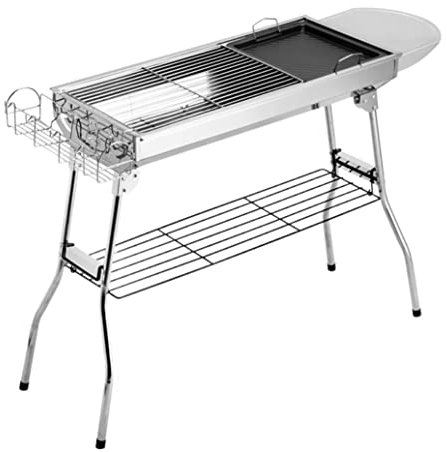 Griglia Barbecue Griglia Barbecue Griglia Per Barbecue Pieghevole In Acciaio Inossidabile A Carbone Per Esterni 5 Persone O Più Strumenti Per Barbecue BBQ Barbeque
