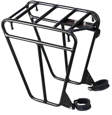 kowaku Bike Front Rack Carrier, Carrier Cargo Pannier, Metal Luggage Shelf for Adults, Easy Install, Fits Most Bikes, Aluminum and Steel for Bicycle Shopping