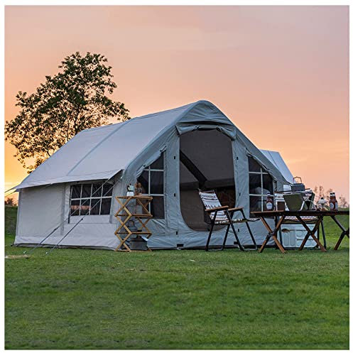 SXYKXYDL Aufblasbares Großraumzelt, Einteiliges Außenzelt, Regenfestes Campingzelt ohne Stellplatz, Sonnenschutz-wasserdichte Picknickausrüstung, Faltbares, tragbares aufblasbares Zelt