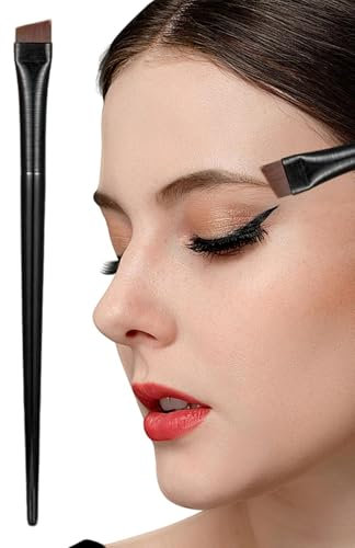 Pennello Per Sopracciglia, Pennelli Per Sopracciglia - Pennello Per Eyeliner - Pennello Per Sopracciglia Angolato Pennello Per Trucco Per Eyeliner Per Eyeliner Preciso Sopracciglio Palpebra Ultra Sott