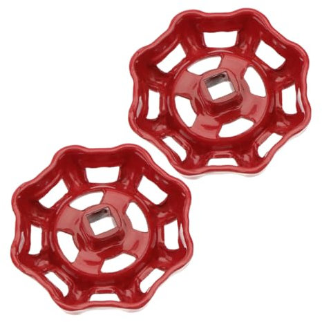 Gatuida 2stücke Roter Handradgriff Für Absperrventile Ersatz Für Wasserhahnventile Installieren Design Kompatibel Mit Verschiedenen Ventilgrößen