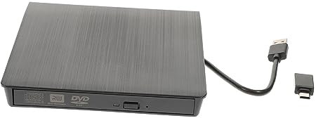 Mipcase Lecteur Optique Externe pour Graveur CD DVD RW Graveur De CD Enregistreur avec Bouton Pop-up