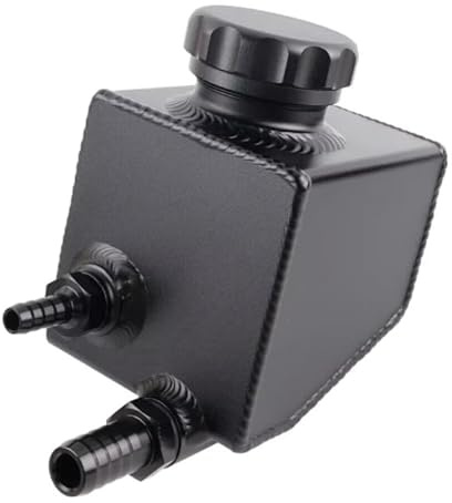 Aluminium Servolenkung Pumpe Flüssigkeit Behälter Tank Poliert Für V6 V8 VT VX VU VY VZ VE LS1 LS2 Silber Schwarz,Schwarz