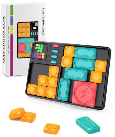 Super Slide Puzzle Games - Juego de Pensamiento magnético con más de 500 Rompecabezas, Rompecabezas electrónico de Mano para Viajes, Juguete para niños y Adultos, Regalos a Partir de 6 años