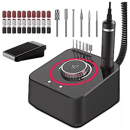Elektrisk nagelborrmaskin 40 000 RPM Professionell elektrisk nagelborrmaskin NagPM Professionell elektrisk nagelborrmaskin Nagelpoleringsmaskin Nagelfräsare Callus Miller Nagelfilsborttagare