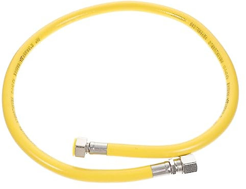 Holibanna Tubo di collegamento del gas tubo flessibile aggiornato flessibile flessibile Tubazione scaldino un gas tubo del gas per stufa tubi gas flessibili Acciaio inossidabile Giallo