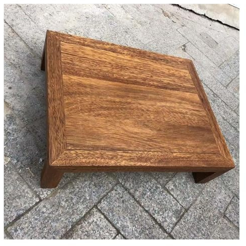 Stufiger HiFi Rack, Plattenspieler-Ständer, Massivholz-Medienspeicher-Kabinett 1 2 3 4 Reihe offenes Stereo-Kabinett for Heimkino(55 * 45 * 10cm-1Tier)