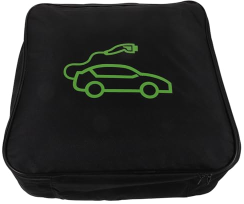 Cabilock Ev Charger Organizer Bag Large Capacity Flame-retardant Electric Car Charging Cable Storage Case Portable Handheld Ev Cable Storage Bag for Automotive Trunk and Travel