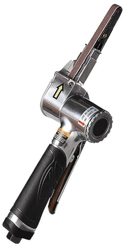 Lijadora Neumática De Banda De 3/8 X 13, Lijadoras Rotativas De 360°, Velocidad De 17 000 RPM, Ángulo De Mango Ajustable, Entrada De Aire De 1/4, Pulido De Metales para Aluminio