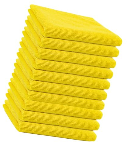 kokdid Paquete de 10 paños de limpieza de microfibra suaves en superficies para cocina y baño, para limpiar eficientemente toallas de tamaño grande