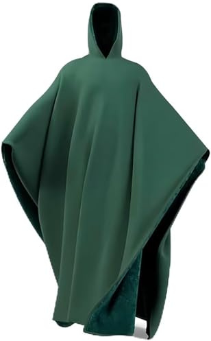 Generico Cappotto Uomo Felpa con Cappuccio Mantello con Coperta da Uomo e Donna Felpa Oversize a Maniche Lunghe Cappotto Bottoni in Lana Ispirato allo Stile Punk Gothic Comodi Capi da Casa
