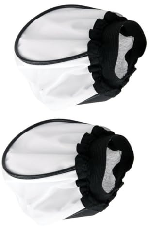 UKCOCO Paralumi per Lampade da Tavolo 2 Pezzi Bianco Luce Morbida, Riutilizzabili e Design Rotondo Chic per Accessorio Flash Fotografico