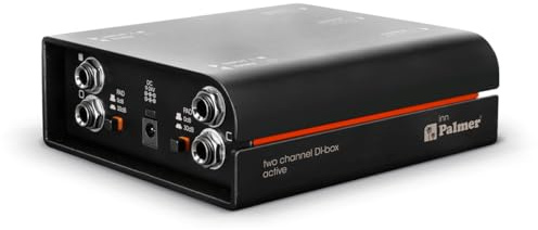 Palmer RIVER inn - Active 2-channel DI box, black