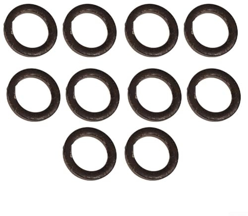 10 guarnizioni ad anello in metallo per la lavorazione del legno, per stazioni di giunzione di pannelli (44 mm)
