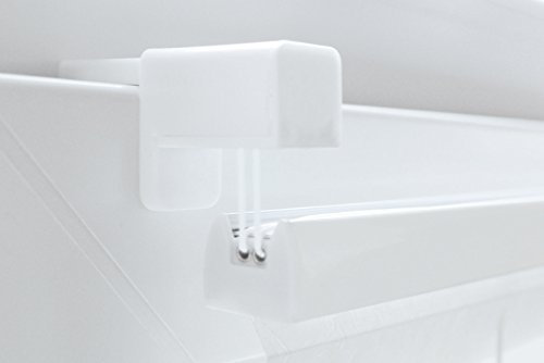 Plissee verspannt hell grau inkl. Klemmträger - Breite 50 bis 120 cm - Höhe 150 cm 210 cm - Klemm ohne Bohren Blickschutz Faltrollo Jalousie Rollo (90 x 210 cm)