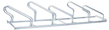 Fahrradständer Reihenparker TOP mit 45° Schrägstellung - rechts - 5 Stellplätzen - Reifenbreite bis 55 mm - Radabstand 350 mm