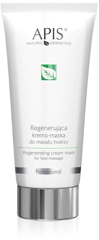 APIS Regenerierende Creme-Maske zur Gesichtmassage mit Mandelöl, Shea-Butter, Hyaluronsäure, Hydromanil und Aminosäuren | Regeneration, Hydrierung und Entspannung | 200 ml