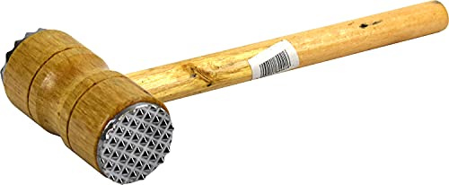 Sterling Ventures Wooden Steak Meat Tenderiser Mallet Hammer