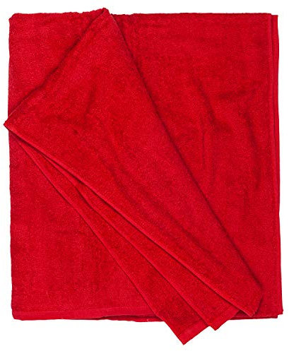 Kapart Toalla de sauna XXL, mullida, suave y absorbente, 100 x 220 cm – 155 x 220 cm, 100 % algodón, toalla de sauna para mujer y hombre, de talla grande (155 x 220, rojo 520)