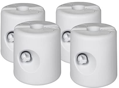 MaxxGarden Juego de 4 Pies de Soporte Para Pabellón - Rellenables con Agua - Pesos Para Pabellones Carpas de Jardín - Blanco