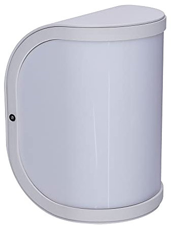 etc-shop Terrassenlampen Außen Wandleuchte Außen E27 Gartenleuchte Wand IP44, Balkon Hauswand weiß opal, 1x E27 Fassung, HxBxÜ 20x14x14,7cm