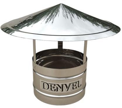 Cubierta para la lluvia para chimenea, cubierta para chimenea, acero inoxidable, tubo de humo, accesorio para chimenea, campana de chimenea, campana de chimenea (200 mm)