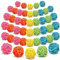 HUTSRAI 45 PièCes Boules de Rotin Couleur DéCor DéCoratif Vase Filler Table DéCoration de Mariage pour Baby Shower FêTe d'anniversaire, 1,6 Pouce