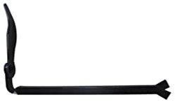 25 Arrêts de volet à sceller pour matériaux pleins - Tige fer carré D. 10 x 220 mm - Noir