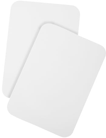 DIN A5 Blanko Karten Set mit runden Ecken zum Basteln und Selbstgestalten 300 g/m² Fotokarton Kraftpapier Graspapier (weiß matt 350g/m², 25 Karten)