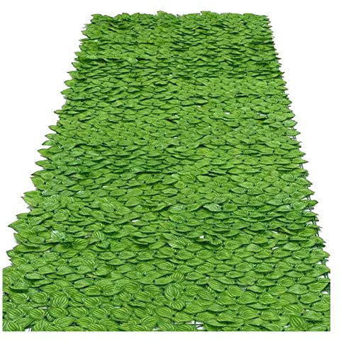 Künstliche Efeu Hecke Sichtschutz Versorgung Landschaftszaun Leitplanke Netzzaun Gefälschte Blume Baum Blatt Eisenhaut Isolationszaun LXTINGDP240608(Color:,Size:100x400cm)