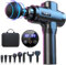 Pistolet de Massage Musculaire, 4800RPM, 30 Vitesses, 8 Têtes, Écran LCD, Soulage Douleurs et Raideurs Musculaires