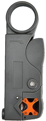 Strippe de Câble Coaxial, Dépouillement Précis de la Poignée Confortable Outil de en Plastique pour le Câble Réseau, Ligne Coaxiale