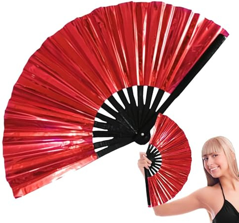 Fan de clap, ventilateur popping,Fan à main | Grande fête de mariage pliant de la main de mariage à coups de coups de claquette pour la décoration dansante