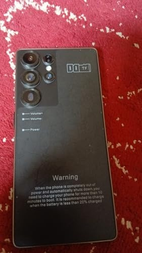 S25 Ultra Smartphone | 6.7 HD+ Punch-Hole Display | 6GB RAM + 64GB | AG Glass Back | Global 4G LTE (Black)