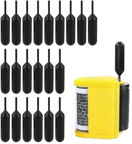 21 Pcs Black Replacement Rolling Ink Refills 1.5 ml Data Defender Ink Refills Address Blocker and Personal Information Shield