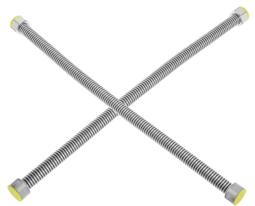 ORFOFE 2 pièces Tuyau Flexible Inox Ondulé pour Chauffe Eau Haute Température pour Raccordement Eau Chaude et Froide Lot Couleur Aléatoire Couleur Aléatoire